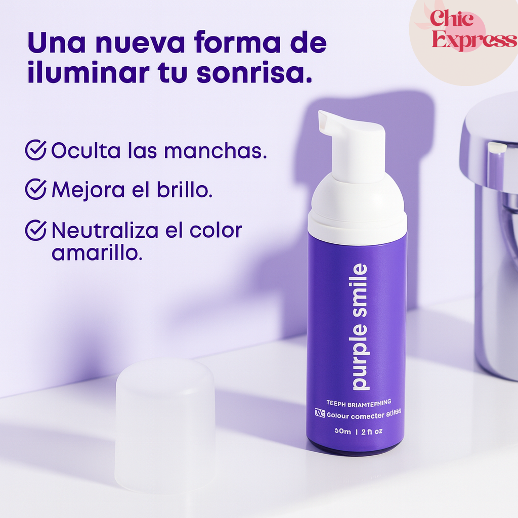 Espuma Blanqueadora Dental PURPLE SMILE